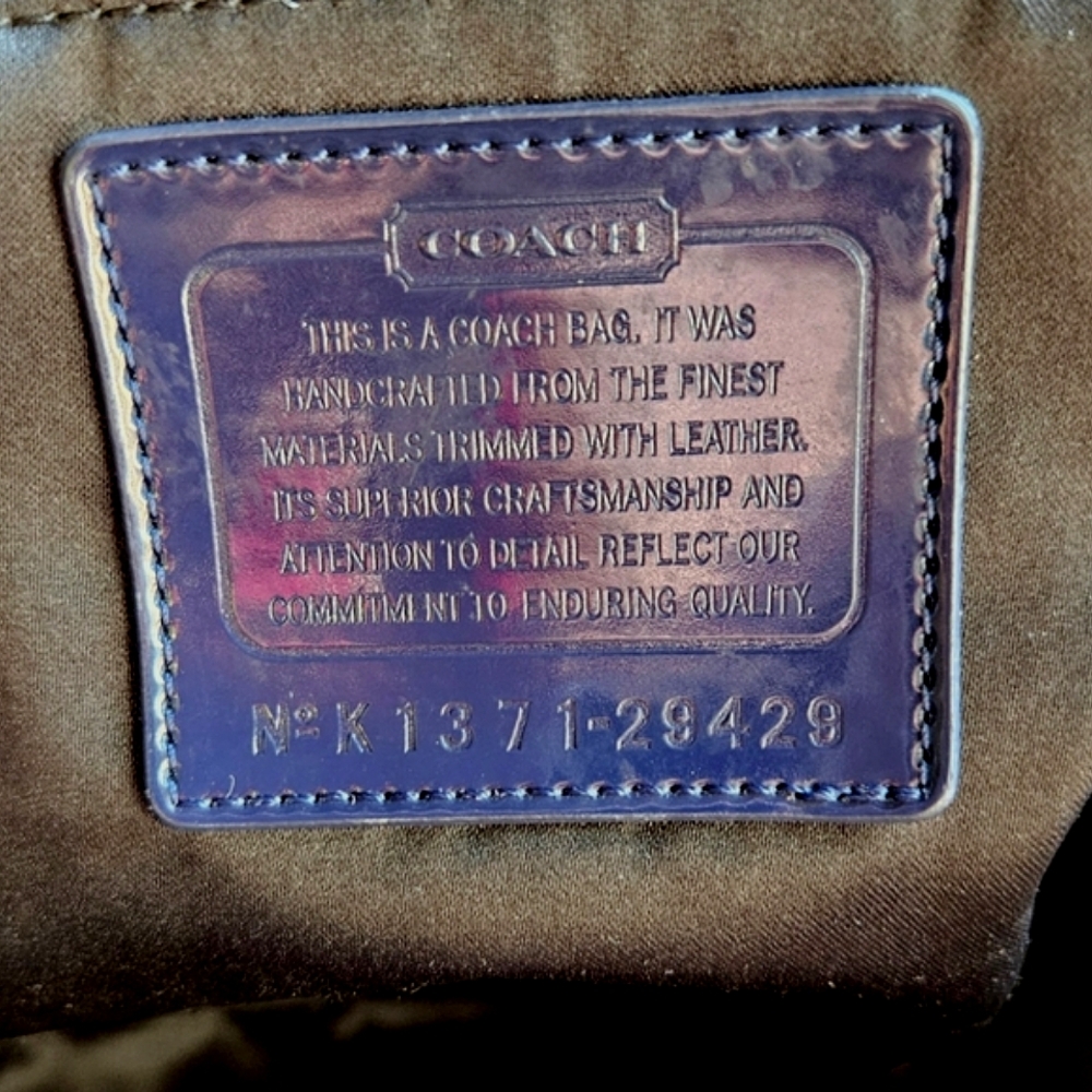 COACH | XL Parchment Shopper Travel Tote | Leather | Womens | Shoulder Bag - Picture 7 of 16